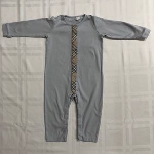 Burberry Children nova long sleeve Coverall- 18m
